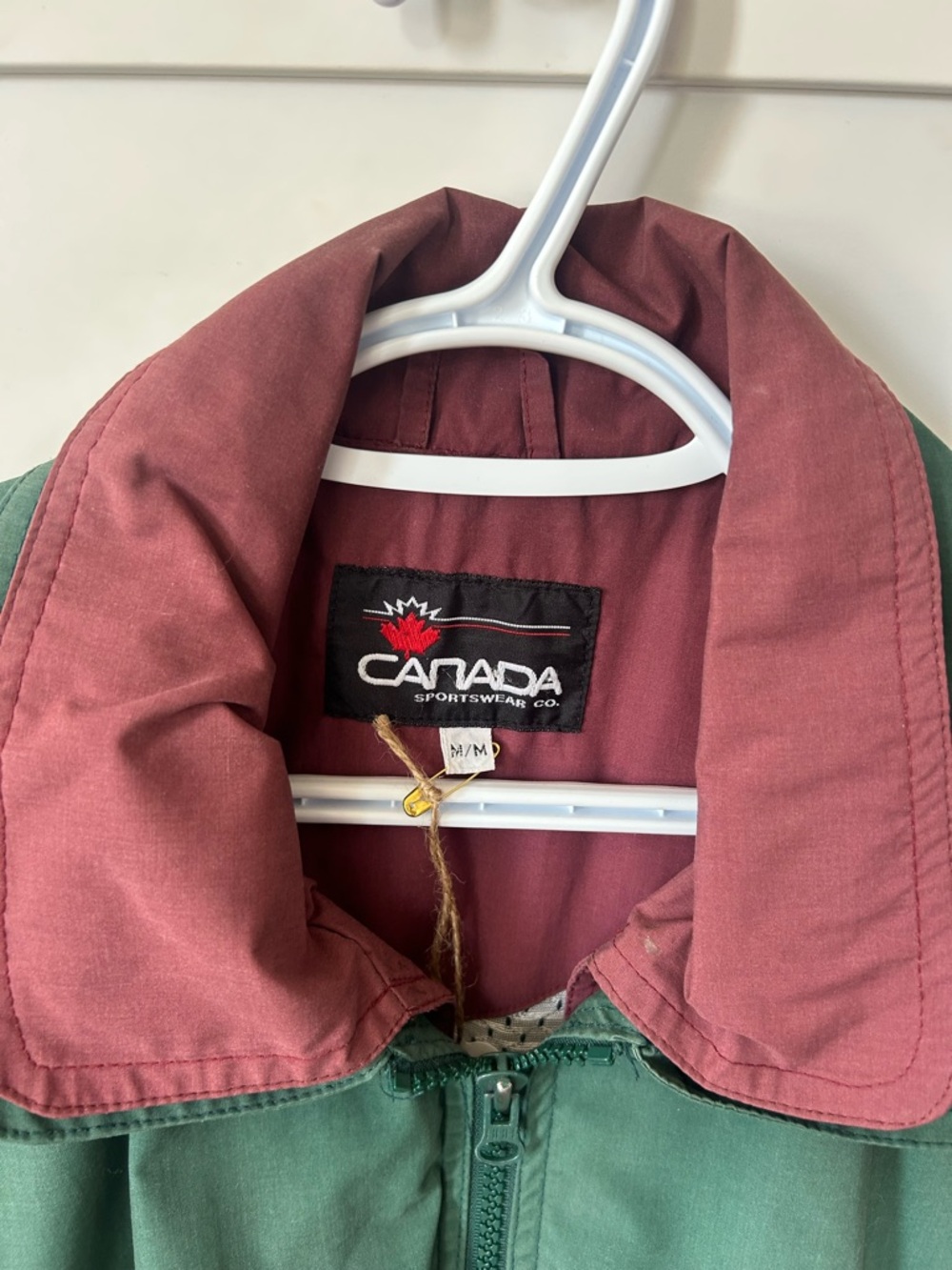 Canada Sportswear Co Green Lightweight Jacket Medium Vintage Coastal Cottagecore - Picture 4 of 14